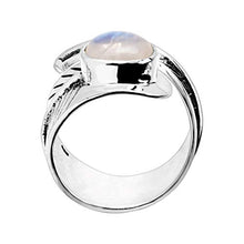 Load image into Gallery viewer, Silpada 'Perfect Palm' Natural Moonstone Bypass Ring in Sterling Silver, Size 11