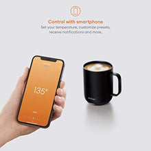 Load image into Gallery viewer, Ember Temperature Control Smart Mug 2, 14 oz, Black, 80 min. Battery Life - App Controlled Heated Coffee Mug - Improved Design