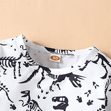 Load image into Gallery viewer, Baby Boys Girls Colorful Flower Animal Print Romper Jumpsuit Outfits Clothes (12M, White)