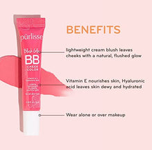 Load image into Gallery viewer, purlisse Blush Glow BB Cheek Color: Cruelty-free & clean, Paraben & Sulfate-free, Cream blush, Long lasting, Vitamin E hydrates | Cool Mauve 0.34oz