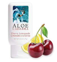 Load image into Gallery viewer, Aloe Cadabra Flavored Personal Lubricant & Organic Moisturizer for Anal, Sex, Oral, Women, Men & Couple, Cherry Lemonade 2.5 Ounce