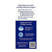 Load image into Gallery viewer, Pre-Seed Fertility Friendly Lubricant, Lube for Women Trying To Conceive