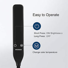 Load image into Gallery viewer, Miroco LED Floor Lamp with 4 Brightness Levels & 4 Colors Temperatures, Adjustable LED Floor Light, Dimmable Adjustable Reading Standing Lamp for Sewing Painting Piano Puzzle Craft Bedroom Office