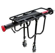 Load image into Gallery viewer, COMINGFIT 110 Lbs Capacity Almost Universal Adjustable Bike Luggage Cargo Rack Bicycle Accessories Equipment Stand Footstock Bicycle Carrier Racks