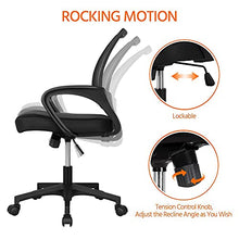 Load image into Gallery viewer, Yaheetech Home Office Desk & Chair Set/Ergonomic Black Mesh Computer Chair and 47" Computer Desk with Storage Bag & Headphone Hook/Adjustable Rolling Swivel Chair/Indusrtal Workstation for Small Space