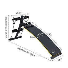 Load image into Gallery viewer, Doufit Adjustable Sit Up Bench for Workout, WB-03 Abs Multi-Function Training Bench for Home Gym, Abdominal Workout Bench with 3 Adjustable Height Settings