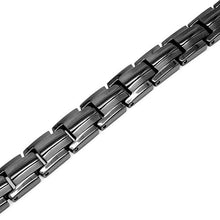 Load image into Gallery viewer, MagnetRX® Women's Ultra Strength Magnetic Therapy Bracelet - Arthritis Pain Relief & Carpal Tunnel Titanium Magnetic Bracelets for Women - Adjustable Length with Sizing Tool (Black)