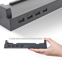 Load image into Gallery viewer, 2019 Hub Dock for Nintendo Switch Dock, Switch USB Hub for Nintendo Switch with 4 Output Ports for Wired Pro Controllers, Keyboard, Joy-Con Dock, Switch Gamecube Controller Adapter, Mobile Phone, etc