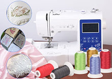 Load image into Gallery viewer, Simthread 63 Brother Colors Polyester Embroidery Machine Thread Kit 40 Weight for Brother Babylock Janome Singer Pfaff Husqvarna Bernina Embroidery and Sewing Machines 550Y