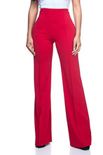 Load image into Gallery viewer, Women's J2 Love High Waist Bell Bottom Flare Pants, Large, Red