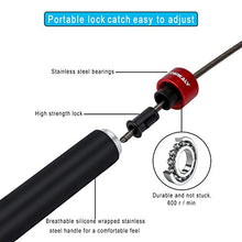 Load image into Gallery viewer, COERKALY Jump Rope for Fitness, Tangle-Free with Ball Bearing Jump Rope Workout, Adjustable Speed Skipping Rope with 2 Cables for Women Men, Steel&Silicone Handle Jumping Rope(Red)