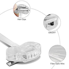 Load image into Gallery viewer, Topist LED Lights Hair, Light-Up Fiber Optic LED Hair Barrettes Party Favors for Party, Bar Dancing Hairpin, Hair Clip, Multicolor Flash Barrettes Clip Braid, 12 Pack