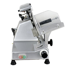 Load image into Gallery viewer, ZENY Semi-Auto Meat Slicer Stainless Steel 10" Blade Electric Deli Food Veggies Cutter for Commercial & Home Use Thickness Adjustable 240W 530 RPM