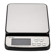 Load image into Gallery viewer, Digital Postal Shipping Scale; Portable Electronic Touch Pocket Scale Postal Scale Shipping Scale with Adapter; Used for Floor Bench Office Weight; 50kg / 10g; Black & Silver