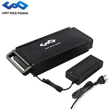 Load image into Gallery viewer, UnitPackPower 48V 1000W Ebike Battery,Lithium ion Bicycle Batteryelectric with Charger, Battery Level Light and Safe Lock, Waterproof Shell (48V15AH 1000W(no Rack))