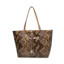 Load image into Gallery viewer, Anne Klein East West Bonded Tote, Snake
