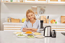 Load image into Gallery viewer, Salad Shooter Electric Spiralizer Vegetable Slicer Shredder Vegetable Cutter Cheese Grater for Home Kitchen Use with 4 Stainless Steel Rotary Blades(US Stock)