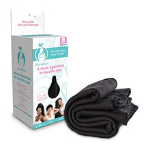 Load image into Gallery viewer, Hair RePear Ultimate Hair Towel for Long Hair - Anti Frizz Premium Cotton Product to Enhance Healthy Natural Hair Perfect for Plopping Wrapping Scrunching Straight Wavy or Curly Hair -21x44in Black