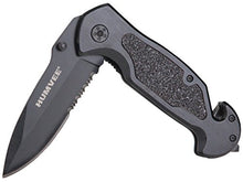 Load image into Gallery viewer, Humvee HMV-KC-ER1 Black Emergency Rescue Knife & Light Combo