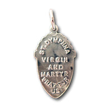 Load image into Gallery viewer, Sterling Silver St Dymphna Medal - Patron of Mental Health & Against Anxiety - Antique Replica