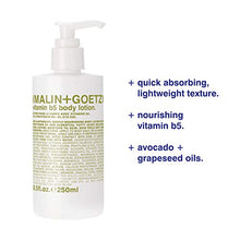 Load image into Gallery viewer, Malin + Goetz Vitamin B5 Body Lotion for Women & Men—Lightweight, Strong Nourishment. Improve Softness, Elasticity. An Everyday Essential To Heal All Skin Types. Vegan & Cruelty-Free 8.5 Fl Oz