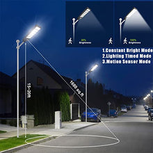 Load image into Gallery viewer, 500W Solar Street Light Outdoor Motion Sensor, 1000LED IP66 Waterproof Solar Security Flood Lights with Remote Control, Dusk to Dawn Solar LED Light Lamp for Garden,Yard,Basketball Court,Parking Lot