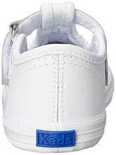 Load image into Gallery viewer, Keds baby-girls Champion Toe Cap T-Strap Sneaker , White Leather, 3 M US Infant