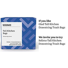 Load image into Gallery viewer, Amazon Brand - Solimo Tall Kitchen Drawstring Trash Bags, 13 Gallon, 120 Count