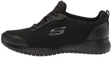 Load image into Gallery viewer, Skechers Work Squad SR Black Flat Knit 8.5