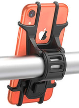 Load image into Gallery viewer, Bovon Bike Phone Mount, Universal Adjustable Silicone Bicycle Phone Holder for Cycling GPS/Map/Time/Music, Compatible with iPhone 11 Pro Max/XS/XR/8/8 Plus, Samsung Galaxy S10/Note 10(Updated Version)