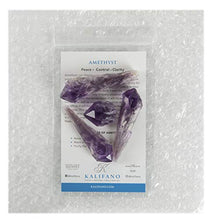 Load image into Gallery viewer, KALIFANO Cathedral Amethyst Point Bundle with Healing & Calming Effects - High Energy Reiki Bulk Gemstones Elestial Used for Stability and Peace (Information Card Included)