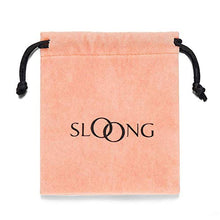 Load image into Gallery viewer, SLOONG Evil Eye Hamsa Hand Ring 14k Gold Plated Third Eye White Zircon Gemstone Blue Cz for Womens (Gold)