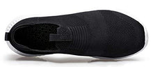 Load image into Gallery viewer, YHOON Women's Walking Shoes Slip on Sneakers - Lightweight Tennis Shoes Sock Sneakers Black White 6