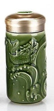 Load image into Gallery viewer, Linn's Arts/Acera Liven乾唐軒活瓷 Live Porcelain Tourmaline Anion Travel Mug Series (Elite - Green)