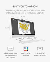 Load image into Gallery viewer, HP 27 All-in-One PC, 11th Gen Intel Core i7-1165G7 Processor, 16 GB RAM, 512 GB SSD, 27" Full HD Touchscreen, Windows 10 Home, Wireless Mouse & Keyboard, Dual-Array Mic, 1080p Webcam (27-DP1280, 2020)