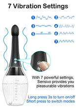 Load image into Gallery viewer, Automatic Electric Enema Bulb with 7 V-Modes & 3 Speeds, 15.3oz SENSIVO Anti Back-Flow Anal Douche, Medical Silicone Enema Kit for Men Women Comfortable Colon Vagina Cleansing, BPA & Phthalates Free