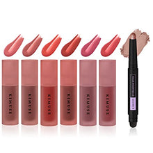 Load image into Gallery viewer, KIMUSE Water Gel Lip Tint 6 Colors Set & Waterproof Eyeshadow Stick