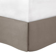 Load image into Gallery viewer, Comfort Spaces Cavoy Faux Silk Comforter Set - Luxe Diamond Tufting, All Season Bedding, Matching Bed Skirt, Decorative Pillows, Taupe King(104"x90") 5 Piece