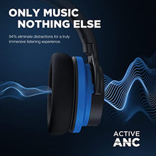 Load image into Gallery viewer, PurelySound E7 Active Noise Cancelling Headphones, Wireless Over Ear Bluetooth Headphones, 20H Playtime, Rich Deep Bass, Comfortable Memory Foam Ear Cups for Travel, Home Office - Black