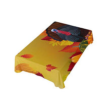 Load image into Gallery viewer, ALAZA Autumn Maple Thanksgiving Turkey Thanksgiving Tablecloth,Washable Tablecloth,60 x 120 Inch Oblong/Rectangle Tablecloth for Family Dinner,Indoor or Outdoor Parties Etc