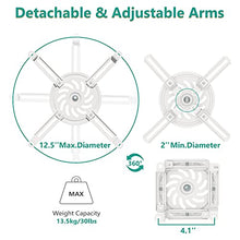 Load image into Gallery viewer, WALI Projector Ceiling Mount, Universal Low Profile Projector Mount with Retractable Arms and Multiple Adjustment Function (PM-002-W), White