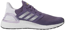 Load image into Gallery viewer, adidas Women's Ultraboost 20 Running Shoe, Purple/Silver Metallic/White, 7 M US