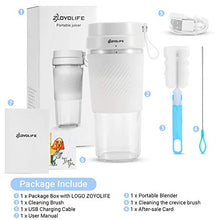 Load image into Gallery viewer, ZOYOLIFE Portable Blender Mini Personal Blender 13.5oz/400ml Magnetic Charging Plug Power Display Juicer Smoothie Blender Smoothie Maker Small Juicer Cup Mixer for Home Outdoor Travel Office