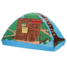 Load image into Gallery viewer, Pacific Play Tents 19791 Kids Tree House Bed Tent Playhouse - Fits Full Size Mattress , Green