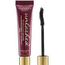 Load image into Gallery viewer, Black Mascara Volume and Length: WANDER BEAUTY UNLASHED VOLUME & CURLING MASCARA - Cruelty Free & Gluten Free. Lash Conditioning, Strengthening, Lengthening Mascara, Volumizing Mascara Eye Makeup - 1 Pack