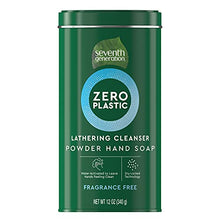 Load image into Gallery viewer, Seventh Generation Zero Plastic Powder Hand Soap, Fragrance Free, 12 oz