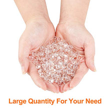 Load image into Gallery viewer, WenTao 150PCS Push Pins, Rose Gold Map Thumb Tacks, Large Size Pins Rose Gold Steel Point and Transparent Plastic Round Head for Bulletin Board, Fabric Marking, Crafts and Office Organization