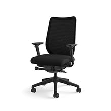 Load image into Gallery viewer, HON Nucleus Mesh Task Chair - Knit Mesh Back Computer Chair with Adjustable Arms, Black (HN1)