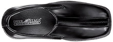 Load image into Gallery viewer, Deer Stags girls Wings Slip-on Loafer flats shoes, Black, 12 Wide Little Kid US