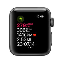 Load image into Gallery viewer, Apple Watch Series 3 (GPS, 38mm) - Space Gray Aluminum Case with Black Sport Band